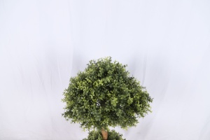 Bonsái Artificial al por Mayor, Topiario <span class=keywords><strong>de</strong></span> 24 Pulgadas en Forma <span class=keywords><strong>de</strong></span> Bola, Boj Verde, <span class=keywords><strong>Buxus</strong></span>, Árbol <span class=keywords><strong>de</strong></span> Vegetación, Decoración para Interiores y Exteriores - Product Image 4