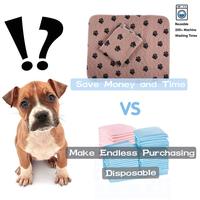 AOSEN Tapis d'apprentissage réutilisables pour chiots, imprimés sur mesure, lavables et anti-fuites, avec support antidérapant, écologiques