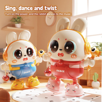 Jouets chantants de lapin de dessin animé mignons personnalisés pour enfants Jouets interactifs multifonctionnels pour enfants Jouets d'apprentissage pour enfants Jouets pour bébés