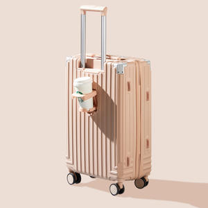2025 nouveau modèle de bagages bon marché et multifonctionnels 20 pouces <span class=keywords><strong>valise</strong></span> personnalisée avec <span class=keywords><strong>porte</strong></span>-gobelet - Product Image 6