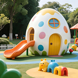 CA006 Toboggan géant en forme d'œuf, maison de jeu extérieure personnalisée pour enfants, équipement d'amusement pour maternelle et aire de jeux communautaire - Product Image 1