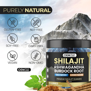 Shilajit Pur Himalayen, étiquette privée personnalisée, gommes de shilajit pur de l'Himalaya, gommes de shilajit de l'Himalaya - Product Image 3