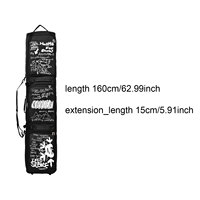 Sac de transport créatif pour ski et snowboard, en toile imperméable, pour hommes, sports d'hiver, rangement extérieur, avec bandoulière amovible