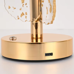 Lampe de table sans fil en acrylique doré, style nordique, rechargeable, créative, minimaliste, simple, pour restaurant, maison, intérieur - Product Image 4
