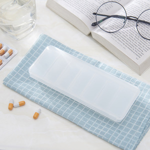 Pill Box 7 Compartment Transparent Portable Large Capacity Medicine Storage Case for Daily Use - Product Image 5
