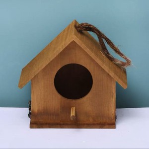 Casa Decorativa para Pájaros de Madera con Acabado Natural para Jardín, Patio, Refugio para Pájaros al Aire Libre, Decoración para el Hogar, Venta al por Mayor - Product Image 1