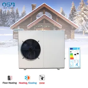 Floor Heating Poland Pompa Ciepla Tepelne Cerpadlo Full Inverter Heat Pump Water Heaters Monoblock 8kW 12kw 16kw Warmepumpe