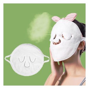 Toalla facial reutilizable al por mayor, mascarilla, vaporizador facial, compresa fría y caliente, belleza hidratante, cuidado de la piel, toallas de Spa para niñas - Product Image 2