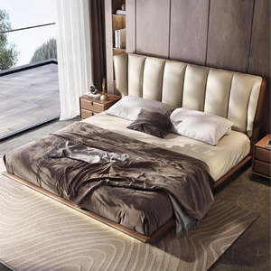Base de <span class=keywords><strong>Cama</strong></span> Moderna de Lujo de Alta Gama, Tapizada y Suave, Tamaño King, Base de <span class=keywords><strong>Cama</strong></span> Flotante <span class=keywords><strong>Suspendida</strong></span>, Ligera, Estilo Hotel, en Venta - Product Image 2