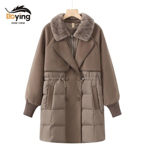 <span class=keywords><strong>Veste</strong></span> matelassée pour <span class=keywords><strong>femme</strong></span> Boying, longueur standard, hiver/automne, rembourrage en duvet de canard blanc, col en fausse <span class=keywords><strong>fourrure</strong></span>, fermeture éclair boutonnée, coupe-vent - Product Image 1