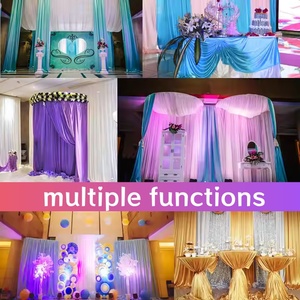 Vải lụa băng khổ 150cm, 100% polyester, dùng làm rèm nền cho đám cưới và trang trí sự kiện, bán buôn - Product Image 6