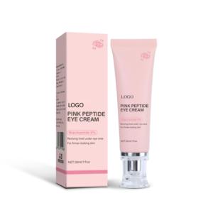 Crema Contorno de Ojos con 5% de Niacinamida y Péptidos Rosados, 30 ml, Marca Privada OEM, Reduce Ojeras y Arrugas, Vegano - Product Image 1