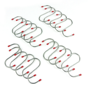 <b>S</b>-Shaped Metal <b>Hooks</b> 20 Pack For Kitchen Utensils Home Office Clothes Storage Wall Mount <b>Hook</b> Set - Product Image 3