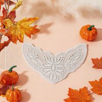 Col en dentelle brodée blanche, applique florale en tulle, patch en dentelle pour encolure, robe, chemisier, décoration de vêtement imperméable, couture DIY