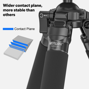 Trípode de Fibra de Carbono WEYLLAN HU323 para Fotografía con Cabezal de Bola de Palanca Integrada de 52 mm, Tubo de 32 mm, Trípode Ligero para Cámara L92 - Product Image 4