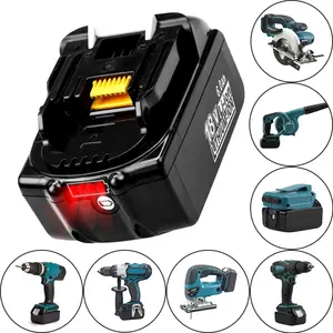 KC for Replacement Battery Makitas 18V Lithium-Ion BL1860B 6000mAh For Power Tool Combo Kit Cordless Drill