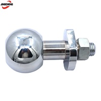 Boule d'attelage standard pour remorque avec écrou de fixation et rondelle, accessoire universel de remplacement pour attelage de remorque