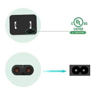 Кабель питания для PS5, PS4, PS3 Slim, <span class=keywords><strong>Xbox</strong></span> One S/X, <span class=keywords><strong>Xbox</strong></span> Series S/X, PlayStation 5, 4, универсальный, 2-контактный, замена шнура питания - Product Image 4