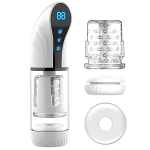 Male Masturbator Upgraded Strong Sucking 7 Powerful Vibration Masturbators for Penis Stimulation Pussy Stroker for Men Pleasure