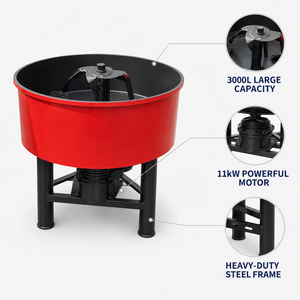 เครื่องผสมคอนกรีตแบบอัตโนมัติ Corey 3000L กำลังไฟ 11 กิโลวัตต์ แบบเพลาตั้ง สำหรับผสมปูนและดิน จากประเทศจีน - Product Image 3