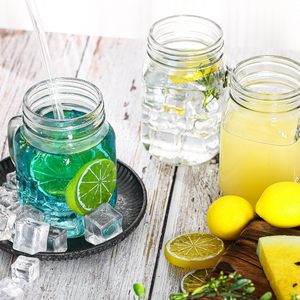 Copos de Vidro Rústicos Aikeyi com Alças, Sem Tampa, Camada Única, 340ml, para Coquetéis, Uso em Cozinha e Bar - Product Image 4