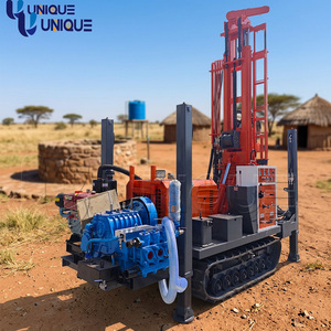 Equipo de Perforación de Pozos de Agua Móvil de 300 m, Máquina Perforadora Neumática Diésel, Equipo para Pozos de Agua Todo Terreno - Product Image 4