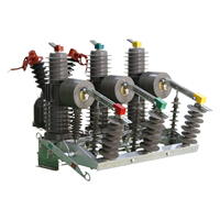 Disjoncteur à vide triphasé monté sur poteau pour extérieur, série ZW32-24, capacité de coupure 25/20 kA, 50/60 Hz, vide nominal