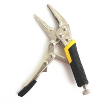 Fabricants de pinces de verrouillage à long nez de type C à mâchoire droite pour le soudage de mini étau