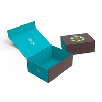 Emballages de soins de la peau en carton rigide magnétique imperméable de haute qualité avec logo personnalisé, recyclables, avec fermeture magnétique