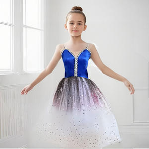 Ropa <span class=keywords><strong>de</strong></span> actuación profesional para niños y niñas, vestido <span class=keywords><strong>de</strong></span> tutú <span class=keywords><strong>de</strong></span> <span class=keywords><strong>Ballet</strong></span> para mujeres, atuendo largo para Swan Lake Dance <span class=keywords><strong>Ballet</strong></span> Performance para niños - Product Image 1
