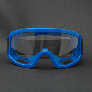 Lunettes de protection pour le ski, monture bleue transparente, lunettes de sécurité réglables pour le travail, le meulage et l'utilisation en extérieur - Product Image 4