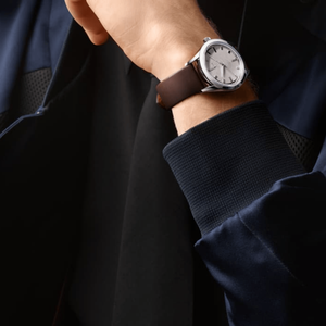 Reloj de pulsera minimalista retro para hombre, reloj clásico redondo informal de negocios, caja de metal pulido, correa de cuero - Product Image 2