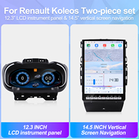 Mise à niveau de l'intérieur de la voiture Auto LCD Dashboard Speedometer Cockpit Ghost Screen Android Car Radio pour Renault Koleos Megane 4 2016 2019