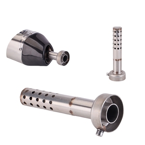 Silenciador de escape para motocicleta de 51 mm de diámetro, silenciador de un solo extremo, silenciador de doble extremo, silenciador interno - Product Image 5