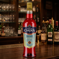 Licor de Naranja Italiano de Alta Calidad Villa Cardea 1 Litro 25% ABV - 6 Botellas por Caja, Ideal para Cualquier Ocasión