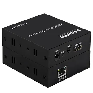 1080P HDMI Extender 120m Hdmi To RJ45 Extender Over Ethernet LAN IP Signal With Cat5e/Cat6 IR Control 1080P 60Hz HDTV Resolution