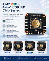 Moteur LED COB 4-en-1 RGBCCT 300W 400W à blanc réglable pour systèmes d'éclairage architectural et de scène intelligents