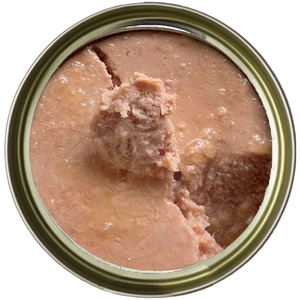 Nourriture en conserve de qualité supérieure pour chats et chiens, riche en protéines, à base de viande et de saumon, pâté et mousse, sans céréales, nourriture humide - Product Image 1