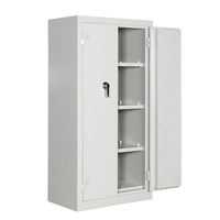 Classeur d'archives en métal ignifuge à 2 portes Coffre-fort électronique résistant au feu pour la maison, le bureau Placard de rangement sécurisé en acier