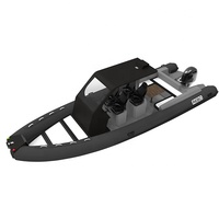 Bateau pneumatique rigide de luxe REBO 25 pieds, coque en aluminium en V profond, RIB 760 Hypalon Orca, pour le surf et la patrouille, PVC léger de 1,2 mm