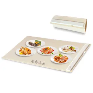 Portable Household Foldable Constant Temperature Heating Electric Silicone Food Warming Tray