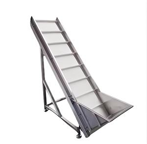 Nastro Trasportatore Elettrico Portatile Durevole con Tramoggia, Sistema a Nastro in PVC Alimentare per la Cernita della Frutta - Product Image 4