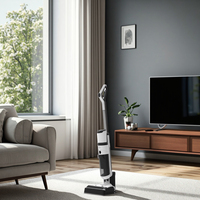 Nettoyeur de sols électrique intelligent autonettoyant, balayage et lavage intégrés, aspirateur humide et sec pour usage domestique et hôtelier