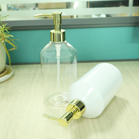 Bouteilles d'emballage cosmétique vides en PET de 580 ml pour sérum, lotion, gel douche, savon et shampoing