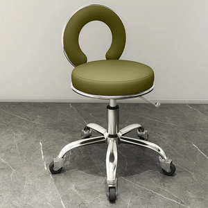 Large Work <b>Bench</b> Lifting Round Stool Beauty Stool Lifting Rotating Pulley Barber Shop Master Stool Hair Salon Special - Product Image 5