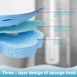 Ensemble de brosse de nettoyage pour <span class=keywords><strong>cuvette</strong></span> de toilettes jetable murale CF Bathroom Supplies, 6 recharges pour un nettoyage hygiénique - Product Image 5