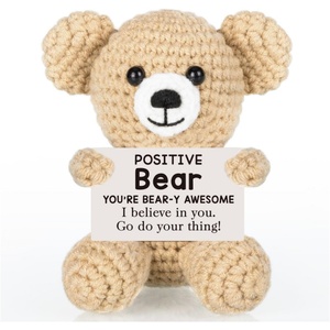 Ositos <span class=keywords><strong>de</strong></span> Peluche Alegres Hechos a Mano con Ganchillo - Regalos Perfectos <span class=keywords><strong>para</strong></span> Hijos, Niñas, Maestros, Amigos y Jefes - Product Image 1