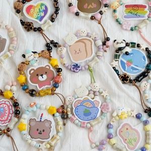 New Ceramic Children's Girl Heart Single Circle Bracelet Jewelry Cartoon Cute Weaving Travel Commemoration Stall - Product Image 4