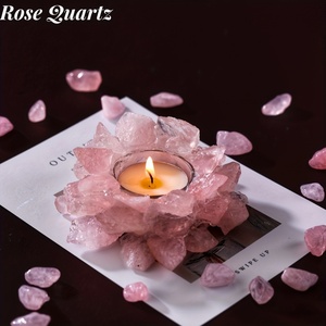 Support de bougie en cristal de quartz améthyste fait main, vente en gros, haute qualité, 10-12 cm, style moderne Feng Shui - Product Image 2