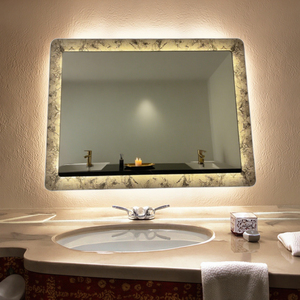 <span class=keywords><strong>Espejo</strong></span> Inteligente Táctil Iluminado para Baño con Diseño Gráfico, Función Antivaho HD, Moderno, Rectangular, IP44 - Product Image 5